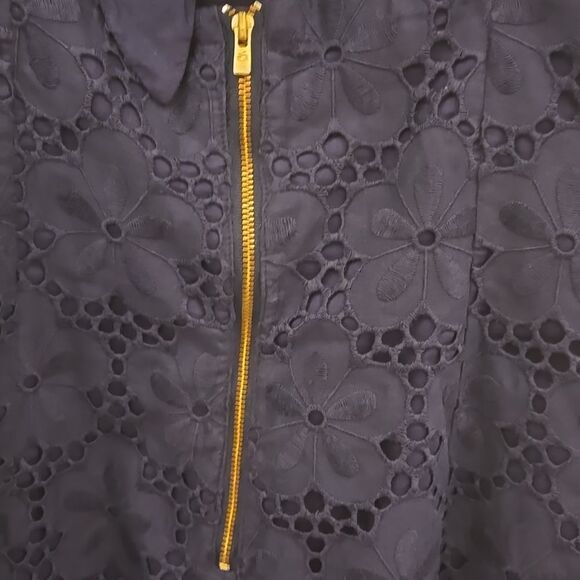 NWOT Lilly Pulitzer  Shelli Eyelet Mini Dress - True Navy Pinwheel Eyelet - Picture 3 of 4